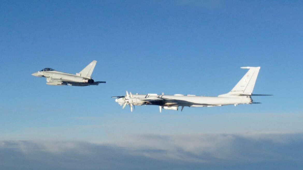 RAF Typhoon jets intercept Russian bombers flying north of Scotland