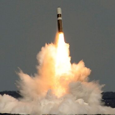 Trident missile crashed into ocean during test launch